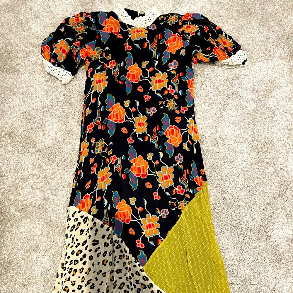 Anthropologie multicolor maxi dress